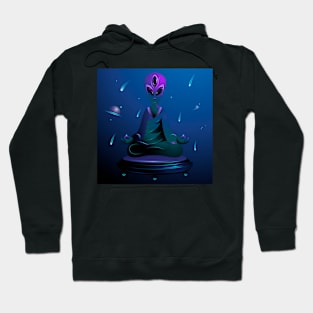 Alien. Zen meditation Hoodie